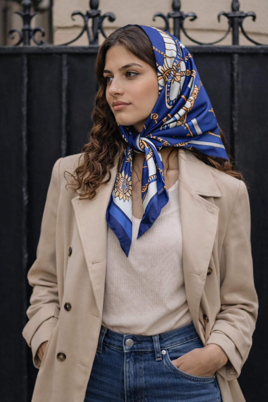 Foulard Louise – Nuit Royale