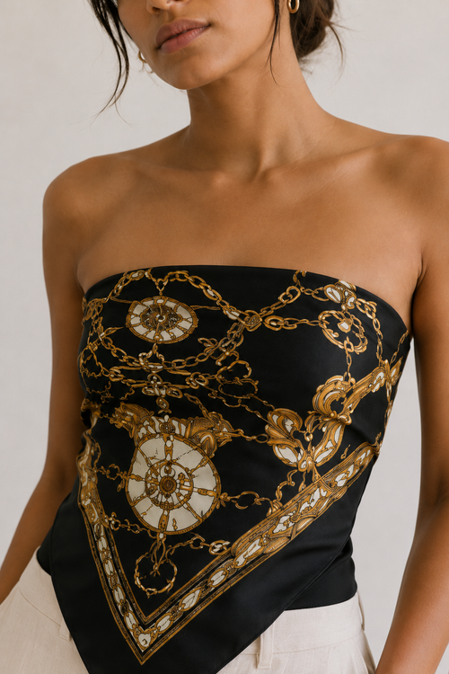 Foulard Louise – Ambre Noir