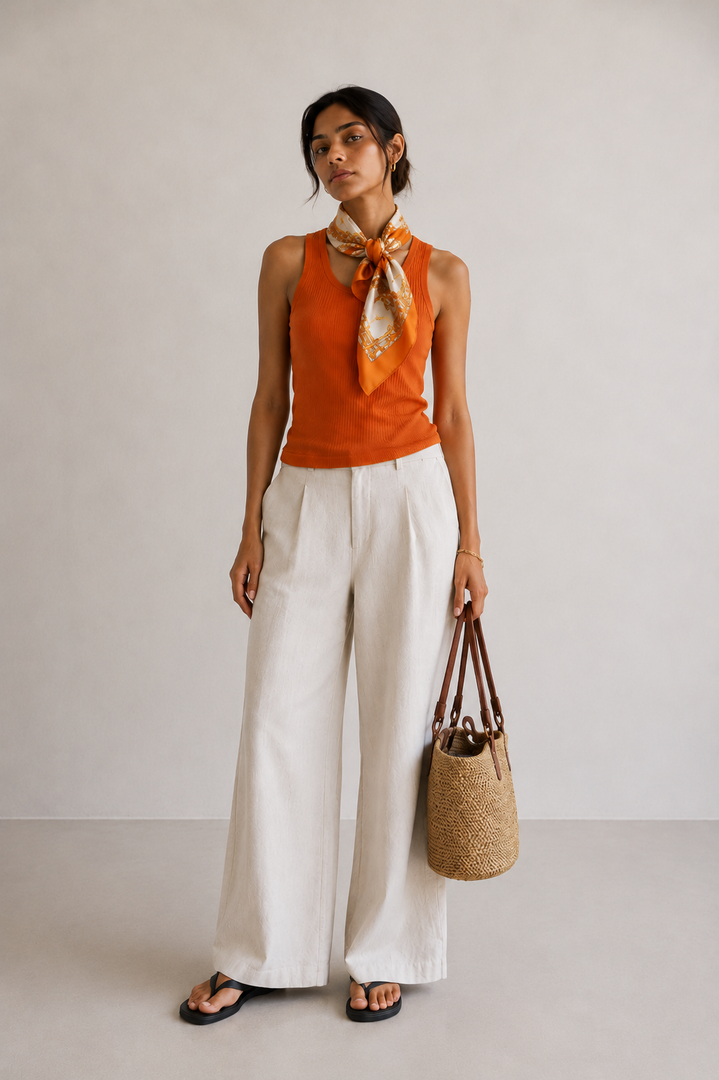 Foulard Louise – Soleil Corail