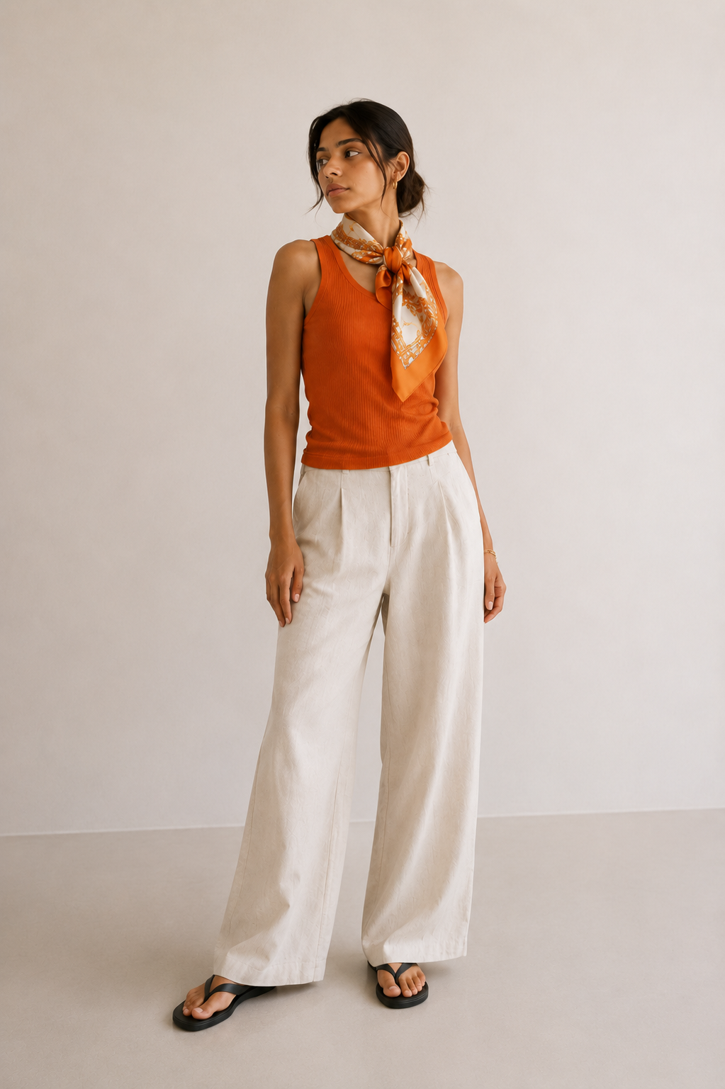 Foulard Louise – Soleil Corail