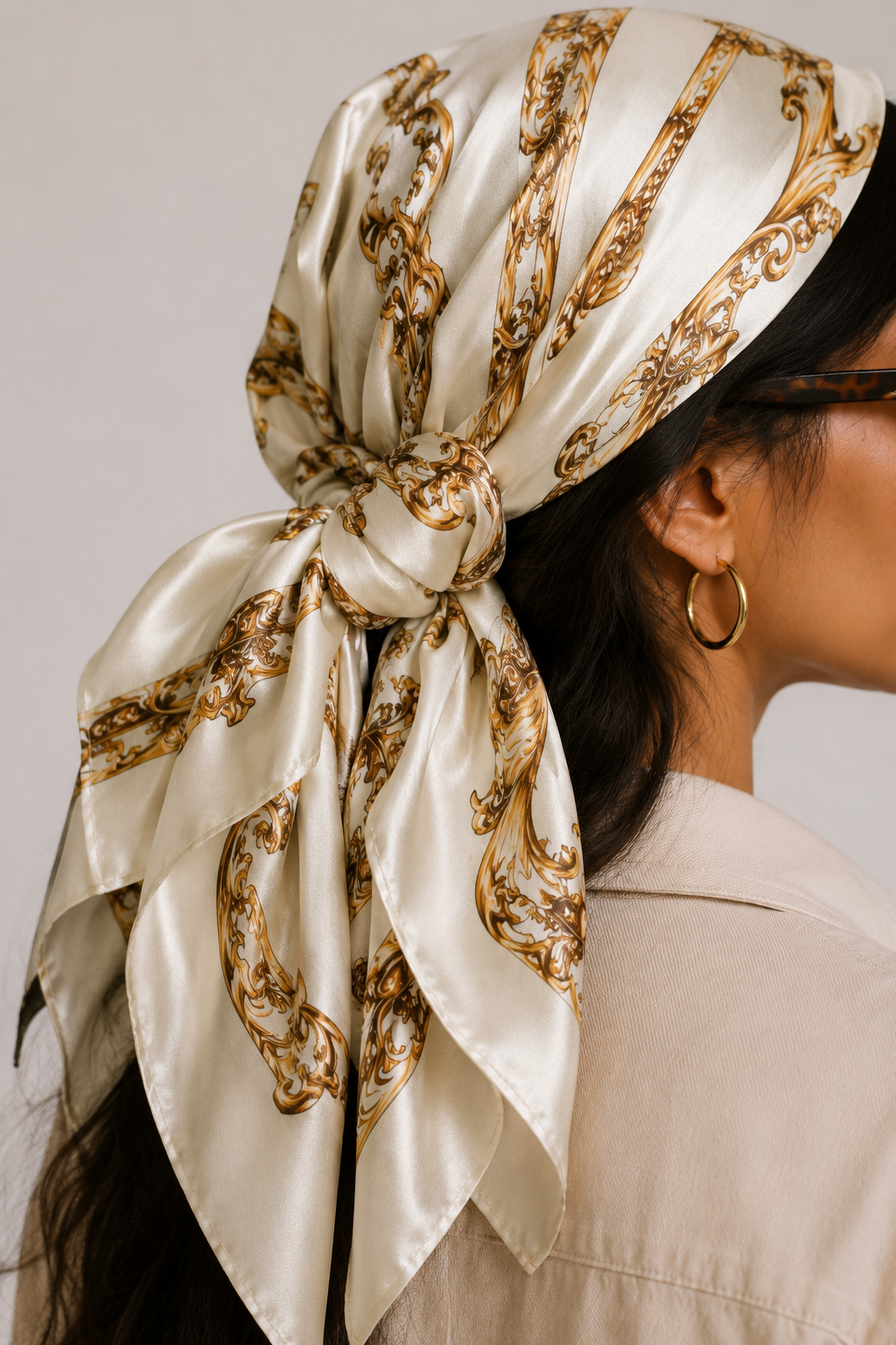 Foulard Louise – Crème Impériale