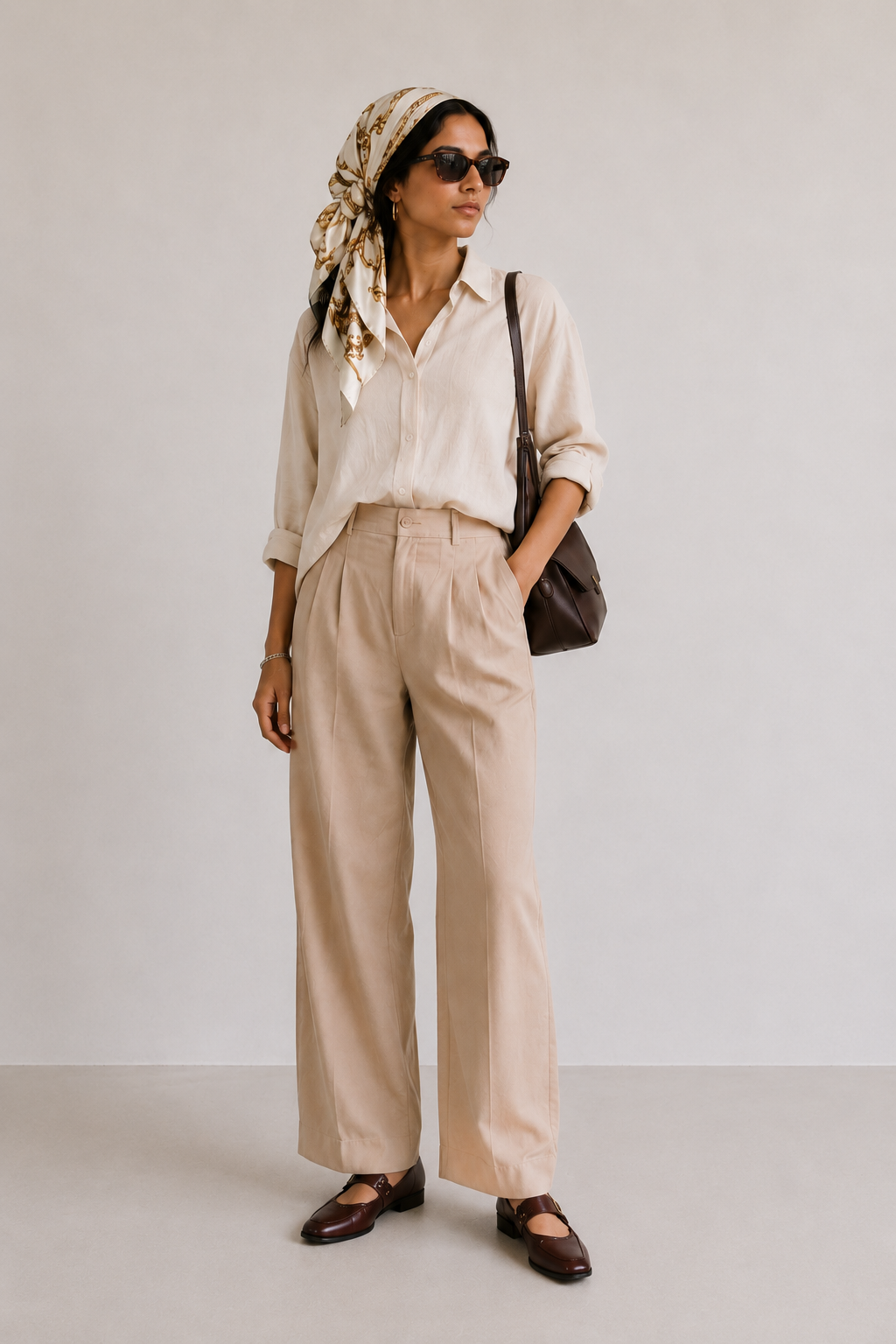 Foulard Louise – Crème Impériale
