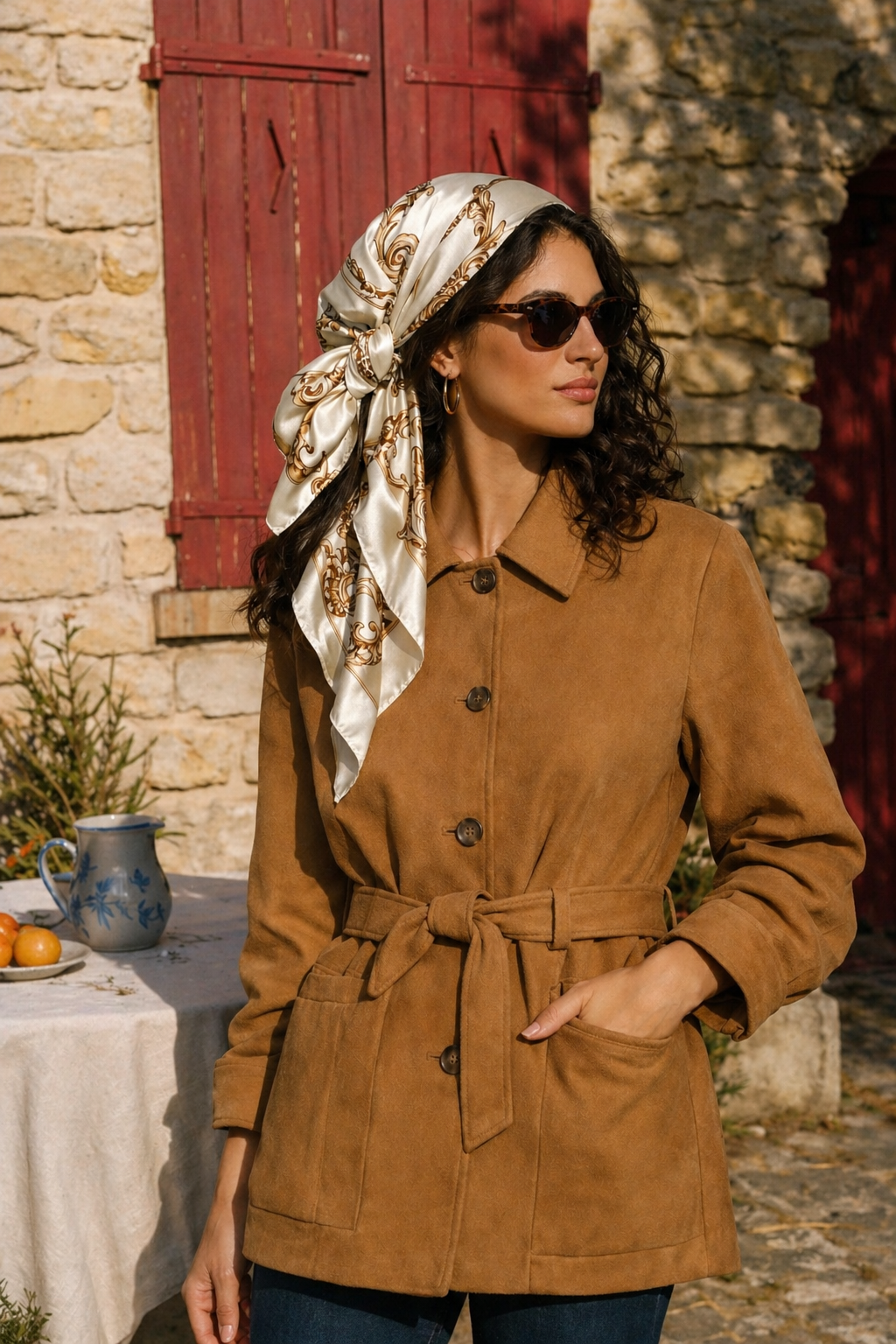 Foulard Louise – Crème Impériale