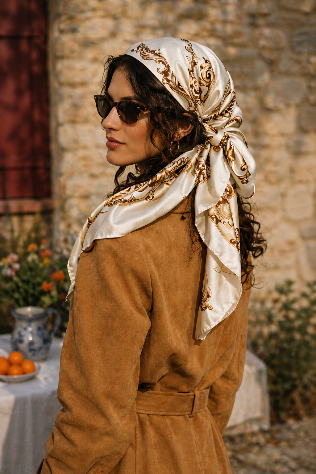 Foulard Louise – Crème Impériale