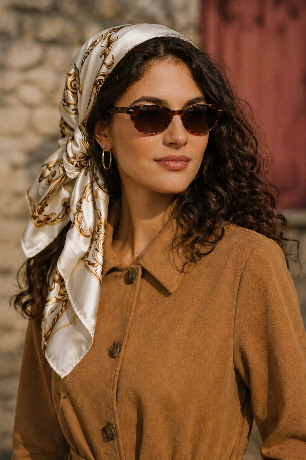 Foulard Louise – Crème Impériale