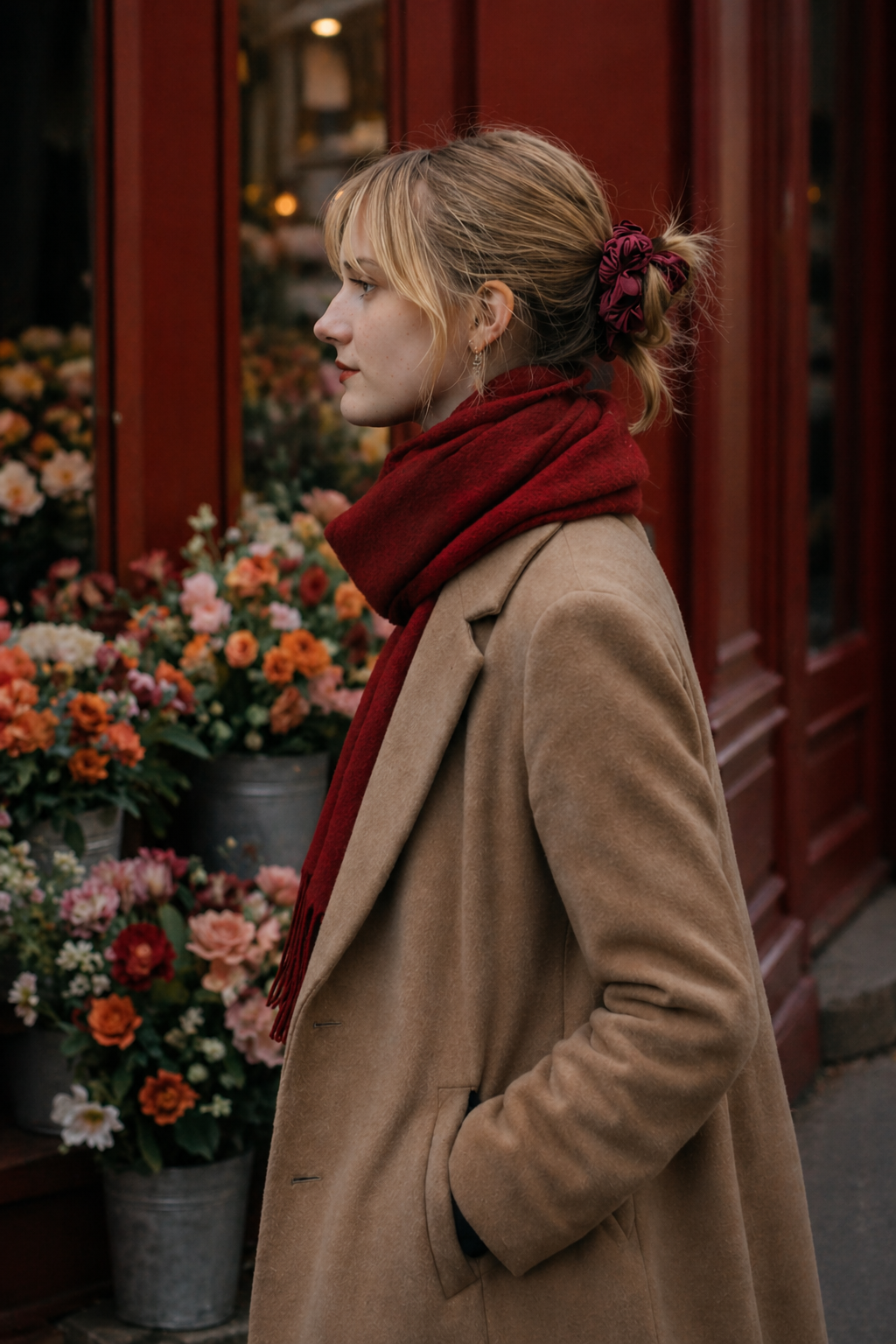 Écharpe Colette – Bordeaux