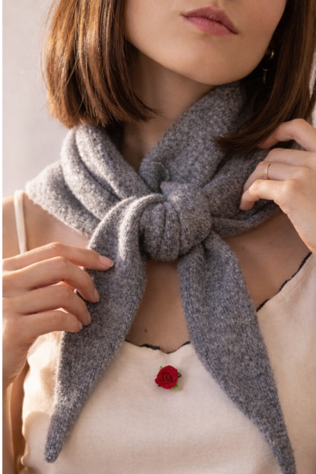 Mini Laine Camille – Gris Perle