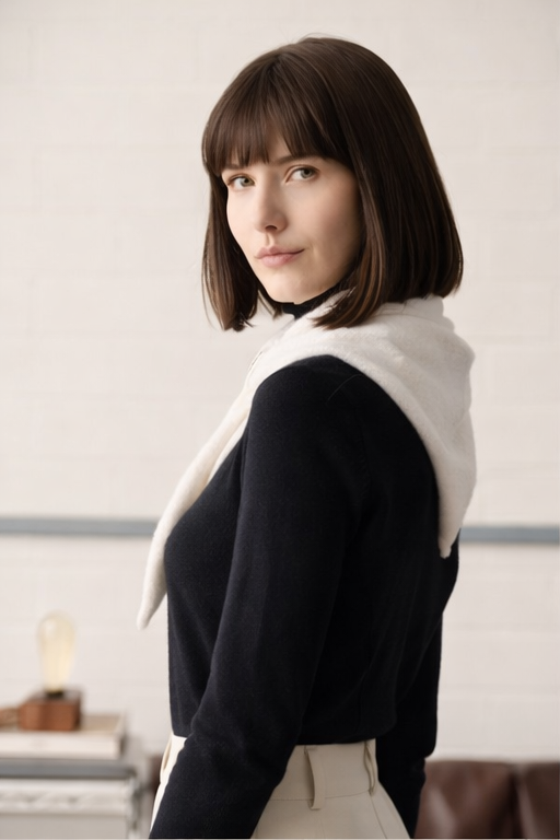 Écharpe Camille – Crème