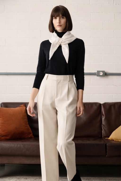 Écharpe Camille – Crème