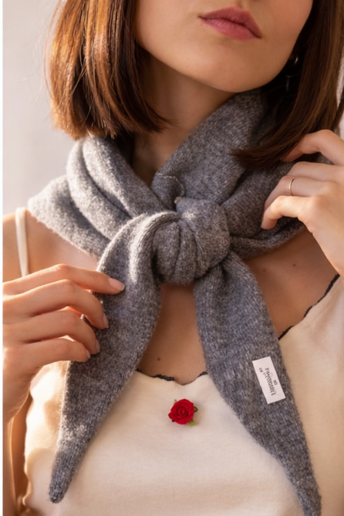 Écharpe Camille – Gris Perle